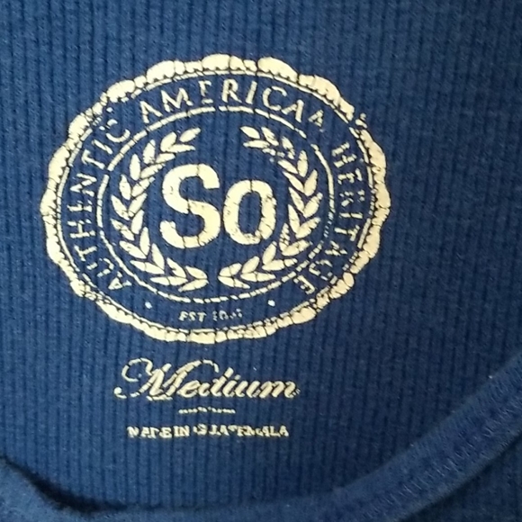 Blue Size Medium Racerback Tank Top - Picture 4 of 5